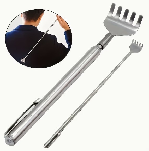 Retractable Back Scratcher – Stainless Steel